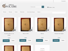 Tablet Screenshot of editions-polaire.com